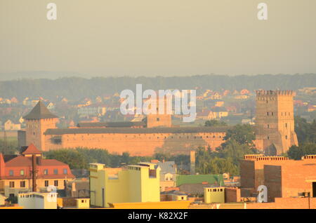 Sonnenuntergang in der Stadt Lutsk Stockfoto