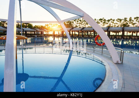 Art Entertainment Complex. Die beliebte Ferienanlage mit Pools und Wasserparks in der Türkei. Luxus Hotel. Resort Stockfoto