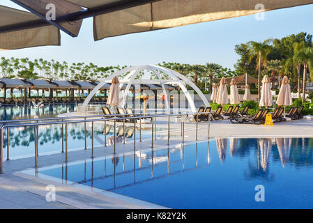 Art Entertainment Complex. Die beliebte Ferienanlage mit Pools und Wasserparks in der Türkei. Luxus Hotel. Resort Stockfoto