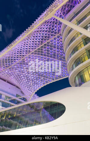 Yas Marina Hotel, Yas Island, Abu Dhabi, Vereinigte Arabische Emirate, VAE Stockfoto
