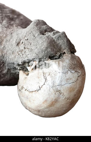 Opfer in Pompeji des Ausbruchs des Vesuv Stockfoto