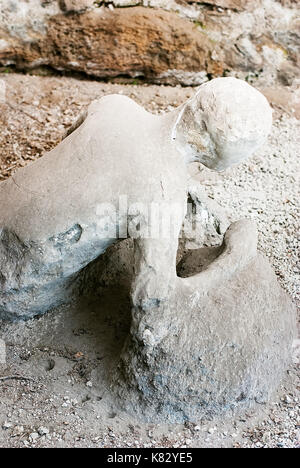 Opfer in Pompeji Der Ausbruch des Vesuv Stockfoto
