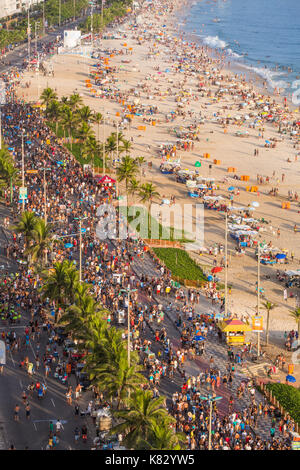 Ipanema Beach, Street Karneval, Rio de Janeiro, Brasilien, Südamerika Stockfoto