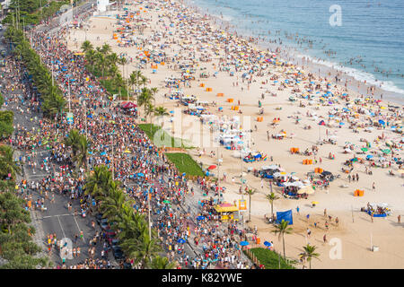 Ipanema Beach, Street Karneval, Rio de Janeiro, Brasilien, Südamerika Stockfoto