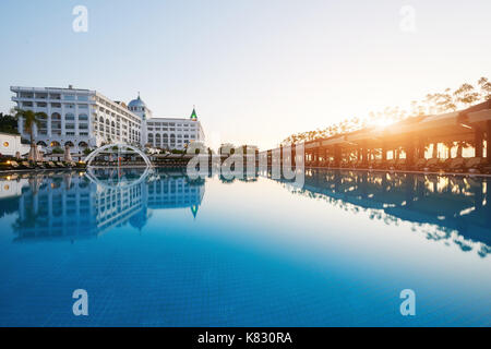 Art Entertainment Complex. Die beliebte Ferienanlage mit Pools und Wasserparks in der Türkei mit mehr als 5 Millionen Besuchern im Jahr. Stockfoto