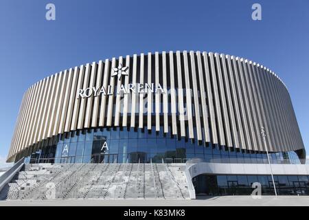 Kopenhagen, Dänemark - 10 September, 2017: Die Royal Arena in Kopenhagen, Dänemark. Das Royal Arena ist eine neue multi-Indoor Arena in Orestad Stockfoto