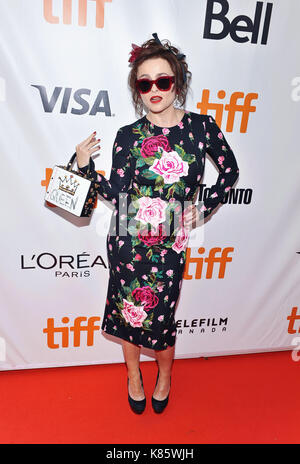 Toronto, Ontario, USA. 15 Sep, 2017. 15. September 2017 - Toronto, Ontario Kanada - Helena Bonham Carter. 2017 Toronto International Film Festival - "55 Schritte" Premiere auf der Roy Thomson Hall statt. Photo Credit: Brent Perniac/AdMedia Credit: Brent Perniac/AdMedia/ZUMA Draht/Alamy leben Nachrichten Stockfoto