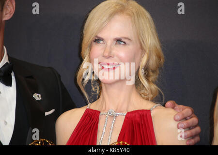 Los Angeles, Kalifornien, USA. 17 Sep, 2017. Nicole Kidman Am 69 Emmy Awards - Presseraum Auf der Microsoft Theater in Kalifornien am 17. September 2017. Credit: MediaPunch inc/Alamy leben Nachrichten Stockfoto