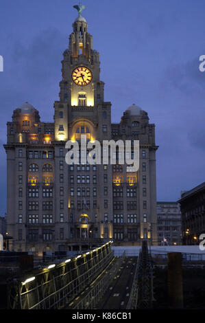Vereinigtes Königreich, Liverpool, Royal Liver Gebäude Stockfoto