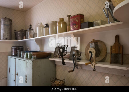 In einem historischen 1800 Home, das tägliche Leben der Menschen aus der Vergangenheit in Kanada Stockfoto