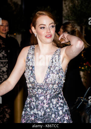 Emma Stone auf der offiziellen nach Partei für die 70Th EE British Academy Film Awards 2017 nach - Partei Abendessen im Grosvenor House Hotel am 12. Februar 2017 in London, England Stockfoto
