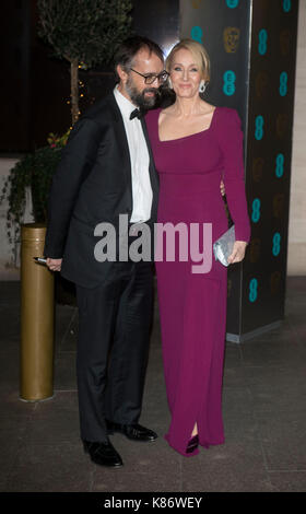 Neil Murray, J.K.Rowling Die offizielle nach Partei für die 70Th EE British Academy Film Awards 2017 nach - Partei Abendessen im Grosvenor House Hotel am 12. Februar 2017 in London, England Stockfoto