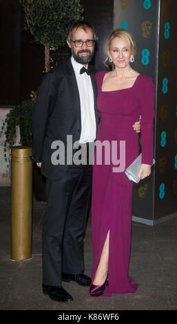 Neil Murray, J.K.Rowling Die offizielle nach Partei für die 70Th EE British Academy Film Awards 2017 nach - Partei Abendessen im Grosvenor House Hotel am 12. Februar 2017 in London, England Stockfoto