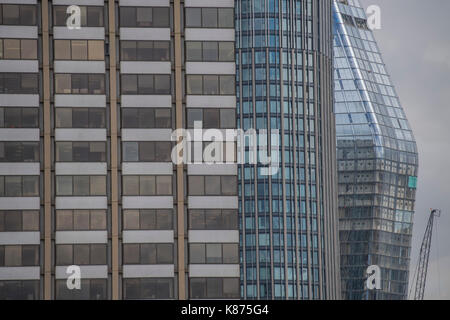 Die lodon Skyline einschließlich teh Shard und Blackfriars. Stockfoto