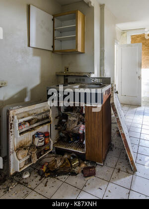 SPINE-CHILLING Bilder haben einen Einblick in die berühmt-berüchtigte Putnam Hotel, wo der Gast seine schwangere Freundin getötet und ihre fünfzehn Woche angeboten. Stockfoto