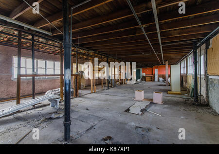 SPINE-CHILLING Bilder haben einen Einblick in die berühmt-berüchtigte Putnam Hotel, wo der Gast seine schwangere Freundin getötet und ihre fünfzehn Woche angeboten. Stockfoto