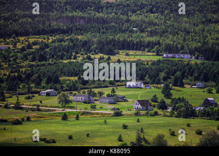Die sanften Hügel von Antigonish County, Nova Scotia, eine der atlantischen Provinzen Kanadas. Stockfoto
