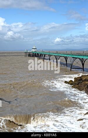 Clevedon Pier Somerset England Großbritannien Stockfoto