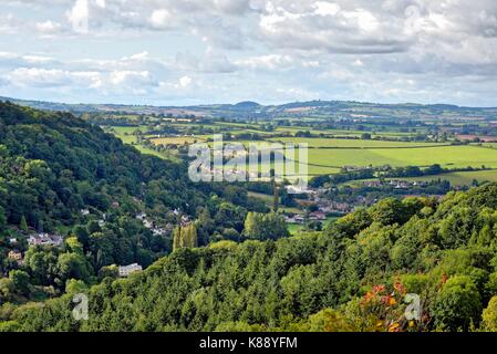 Blick von Symonds Yat Rock Gloucestershire England Großbritannien Stockfoto