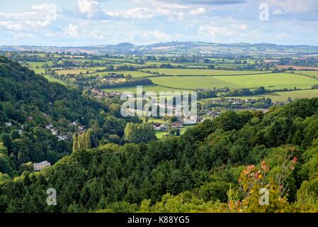 Blick von Symonds Yat Rock Gloucestershire England Großbritannien Stockfoto