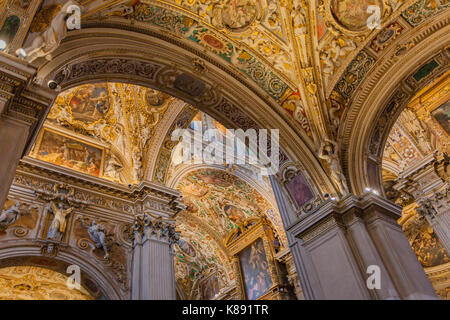 BERGAMO, Italien - 28. April 2017: Innenraum des Duomo di Bergamo in Italien. Diese Kathedrale Saint Alexander von Bergamo, Schutzpatron der gewidmet ist die Stockfoto