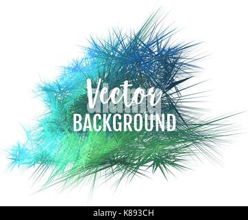 Abstrakt Grün und Blau Banner, Vector Illustration auf weißem Hintergrund Stock Vektor