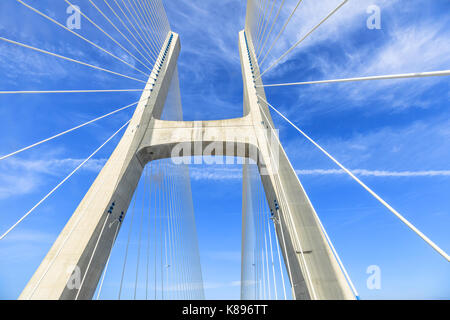 Vasco da Gama Bridge Stockfoto