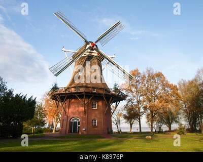 Bad Zwischenahn, Deutschland - 23 November, 2016: Museum der alten Häuser und Mühlen im Spa Village Park Stockfoto