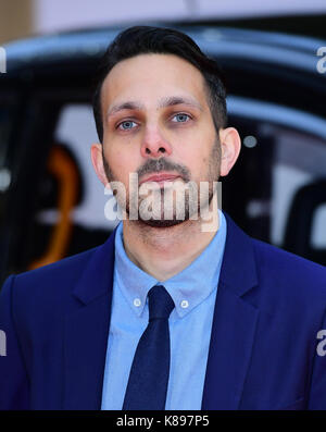 Dynamo die Teilnahme an der Uraufführung von kingsman: Der goldene Kreis, bei Cineworld in Leicester Square, London. Bild Datum: Montag, den 18. September. Foto: Ian West/PA-Kabel Stockfoto