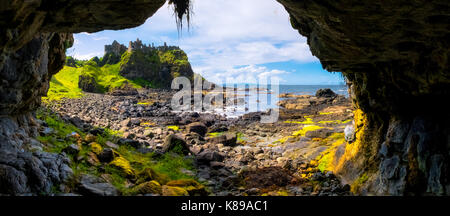 Dunluce Castle - Antrim, Nordirland Stockfoto