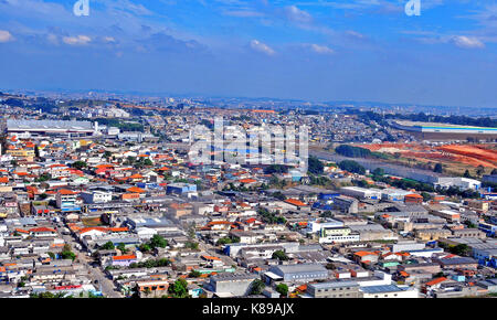 Industriegebiet in der Nähe des Flughafens Guarulhos, Sao Paulo, Brasilien Stockfoto