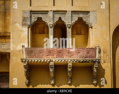 JAIPUR, INDIEN - ca. November 2016: Detail der Fort Amber in Jaipur Stockfoto