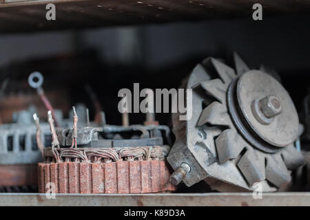 Auto generator Teile Stockfoto