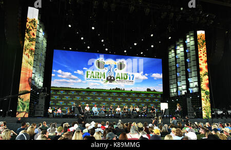 Burgettstown, PA, USA. 16 Sep, 2017. Pressekonferenz auf der Farm AID 2017 BURGETSTOWN, PA. Am 16. SEPTEMBER 2017. Foto © Jeff Moore Credit: Jeff Moore/ZUMA Draht/Alamy leben Nachrichten Stockfoto