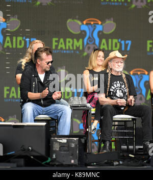 Burgettstown, PA, USA. 16 Sep, 2017. Pressekonferenz auf der Farm AID 2017 BURGETSTOWN, PA. Am 16. SEPTEMBER 2017. Foto © Jeff Moore Credit: Jeff Moore/ZUMA Draht/Alamy leben Nachrichten Stockfoto