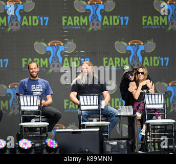 Burgettstown, PA, USA. 16 Sep, 2017. Pressekonferenz auf der Farm AID 2017 BURGETSTOWN, PA. Am 16. SEPTEMBER 2017. Foto © Jeff Moore Credit: Jeff Moore/ZUMA Draht/Alamy leben Nachrichten Stockfoto