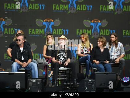 Burgettstown, PA, USA. 16 Sep, 2017. Pressekonferenz auf der Farm AID 2017 BURGETSTOWN, PA. Am 16. SEPTEMBER 2017. Foto © Jeff Moore Credit: Jeff Moore/ZUMA Draht/Alamy leben Nachrichten Stockfoto