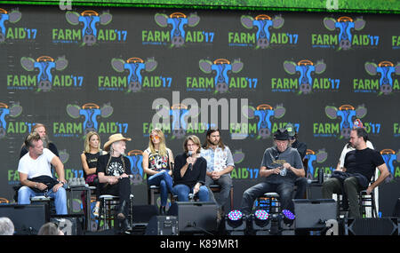 Burgettstown, PA, USA. 16 Sep, 2017. Pressekonferenz auf der Farm AID 2017 BURGETSTOWN, PA. Am 16. SEPTEMBER 2017. Foto © Jeff Moore Credit: Jeff Moore/ZUMA Draht/Alamy leben Nachrichten Stockfoto