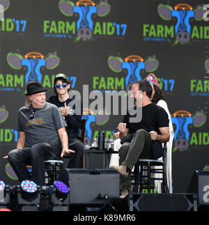 Burgettstown, PA, USA. 16 Sep, 2017. Pressekonferenz auf der Farm AID 2017 BURGETSTOWN, PA. Am 16. SEPTEMBER 2017. Foto © Jeff Moore Credit: Jeff Moore/ZUMA Draht/Alamy leben Nachrichten Stockfoto