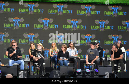 Burgettstown, PA, USA. 16 Sep, 2017. Pressekonferenz auf der Farm AID 2017 BURGETSTOWN, PA. Am 16. SEPTEMBER 2017. Foto © Jeff Moore Credit: Jeff Moore/ZUMA Draht/Alamy leben Nachrichten Stockfoto