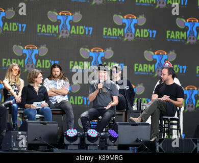 Burgettstown, PA, USA. 16 Sep, 2017. Pressekonferenz auf der Farm AID 2017 BURGETSTOWN, PA. Am 16. SEPTEMBER 2017. Foto © Jeff Moore Credit: Jeff Moore/ZUMA Draht/Alamy leben Nachrichten Stockfoto