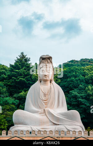 Portraitfotos von Ryozen Kannon, die riesige Buddha Statue in Kyoto Stockfoto