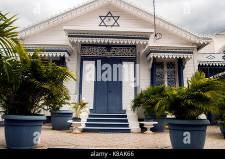 Colonial House, Rue Sainte Marie, St. Denis, La Réunion Stockfoto