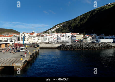 Velas Dorf Insel São Jorge Azoren Portugal Europa Stockfoto