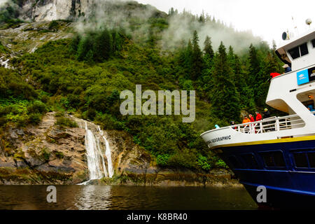 Der National Geographic Sea Lion Erkundung Misty Fjords National Monument, Alaska, USA Stockfoto