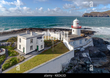 Leuchtturm in Cromwell, Valentia Island County Kerry Irland Stockfoto