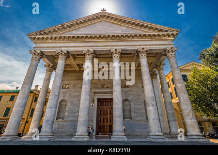 Italien Ligurien Loano - Dom - Nostra Signora dell'Orto Heiligtum Stockfoto