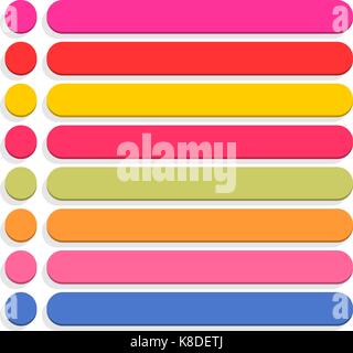 Flache leeres Symbol Kreis Leer internet Farbe auf weißem Hintergrund. Vector Illustration web design Element speichern in 8 eps Stock Vektor