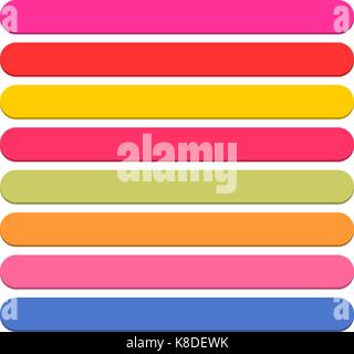 Flache leeres Symbol Kreis Leer internet Farbe auf weißem Hintergrund. Vector Illustration web design Element speichern in 8 eps Stock Vektor
