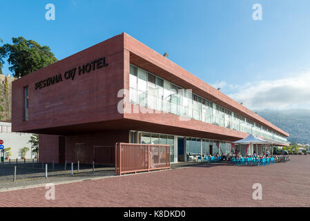 FUNCHAL, Madeira, Portugal - September 7, 2017: Das Pestana CR7 Hotel ist aus einer Zusammenarbeit zwischen Cristiano Ronaldo und das Pestana Hotel Gruppe geboren Stockfoto